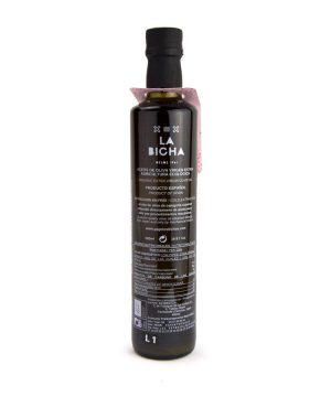 Botella de 500ml de Aceite de Oliva Virgen Extra Ecológico "La Bicha" 2