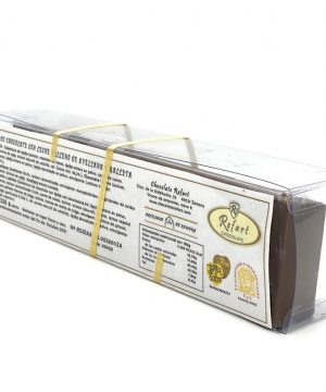 Detalle Turrón de chocolate con leche relleno de avellana y galleta - Refart