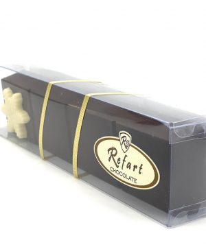 Turrón de Chocolate Negro Relleno de Almendra y Barquillo