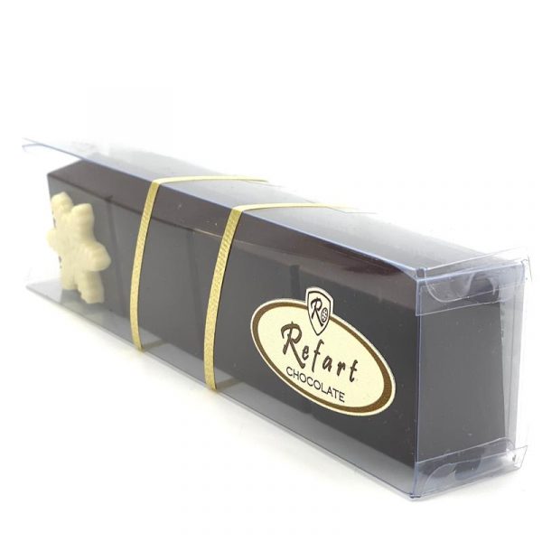 Turrón de Chocolate Negro Relleno de Almendra y Barquillo