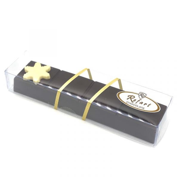 Turrón de Chocolate Negro Relleno de Almendra y Barquillo - Imagen 4