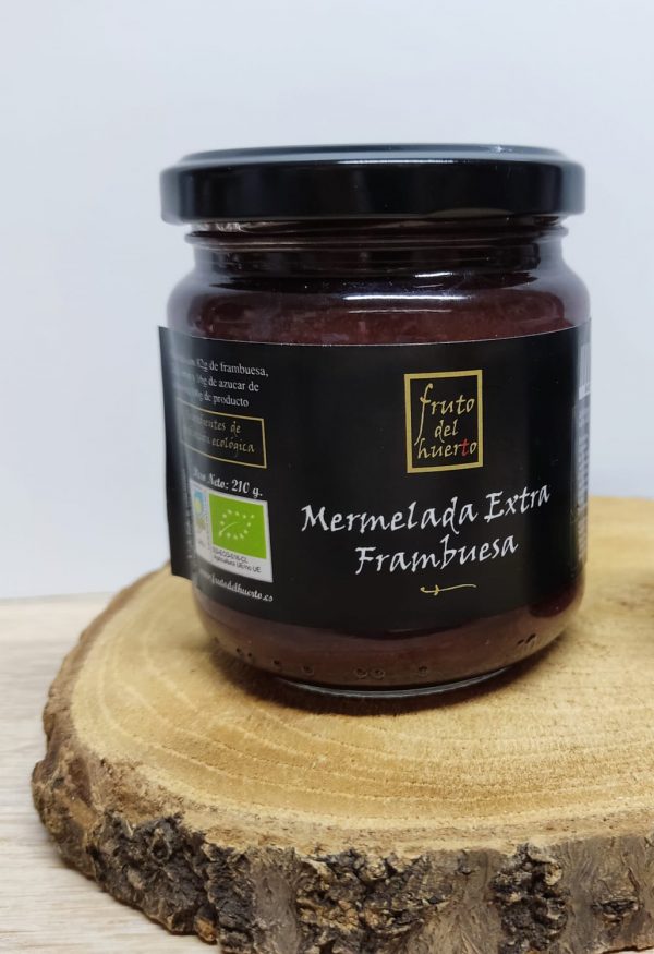 Tarro mermelada extra de frambuesa - Fruto del Huerto