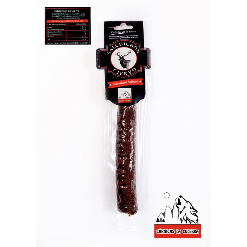 embutido de caza salchichon ciervo