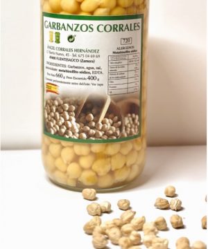arbanzos de Fuentesaúco Corrales cocidos y envasados - Calidad Extra