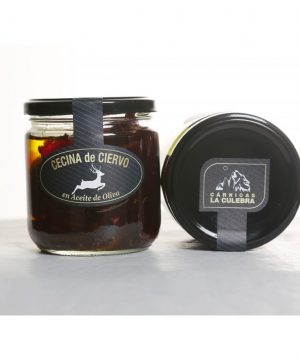cecina de ciervo en aceite de oliva