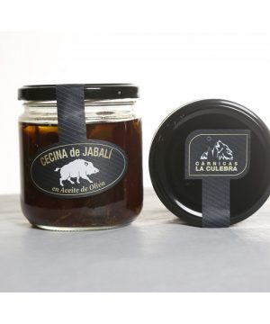 cecina de jabali en aceite de oliva