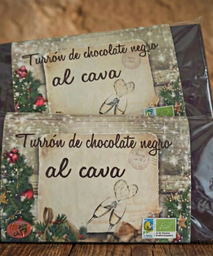 Turrón de Chocolate Negro Bio – Tierra Dulce