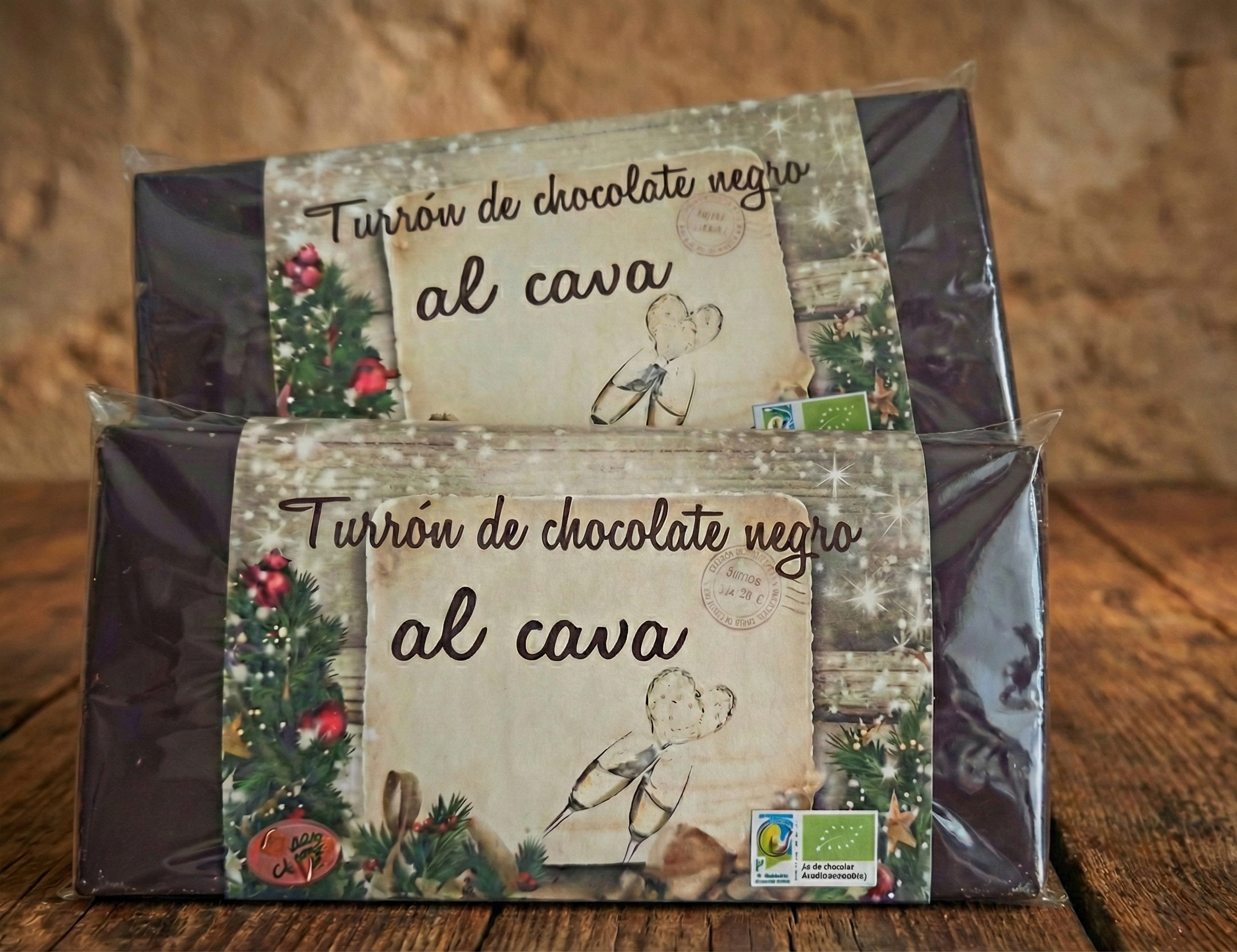 Turrón de Chocolate Negro Bio – Tierra Dulce